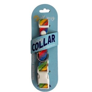 Whimsy Dog Collar Love & Rainbows Pride Medium 10” - 16” NEW